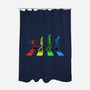 Stray Dog Strut-none polyester shower curtain-adho1982