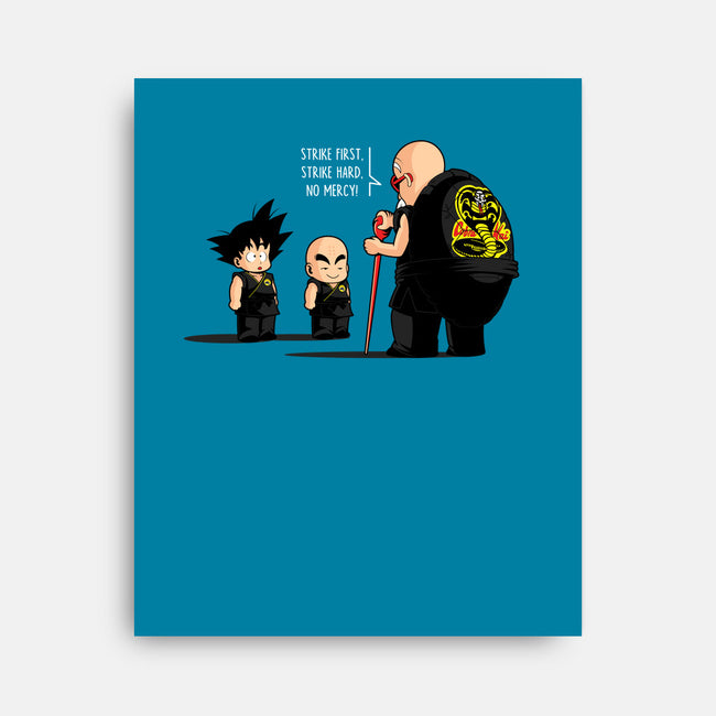 Strike First, Strike Hard-none stretched canvas-javiclodo