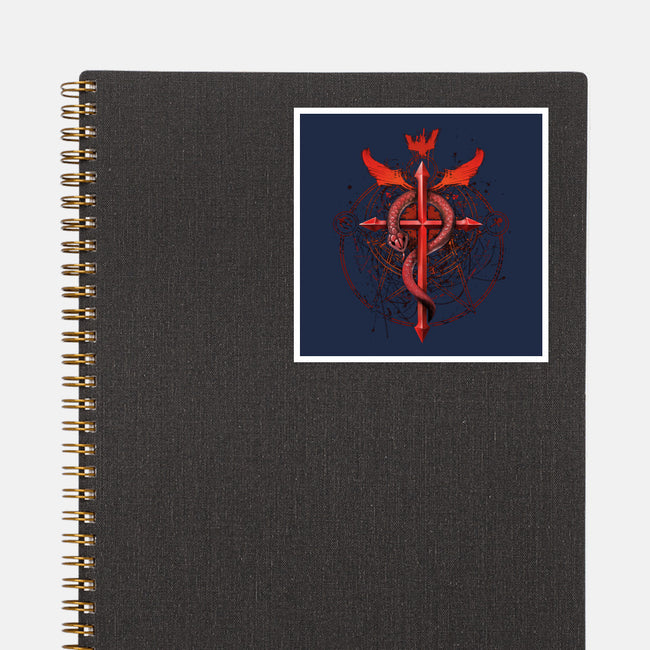 Student of Alchemy-none glossy sticker-alemaglia