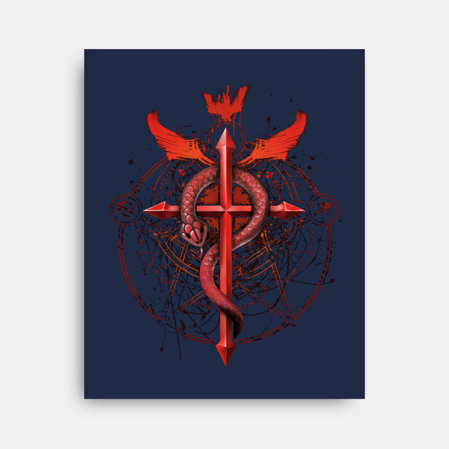 Student of Alchemy-none stretched canvas-alemaglia