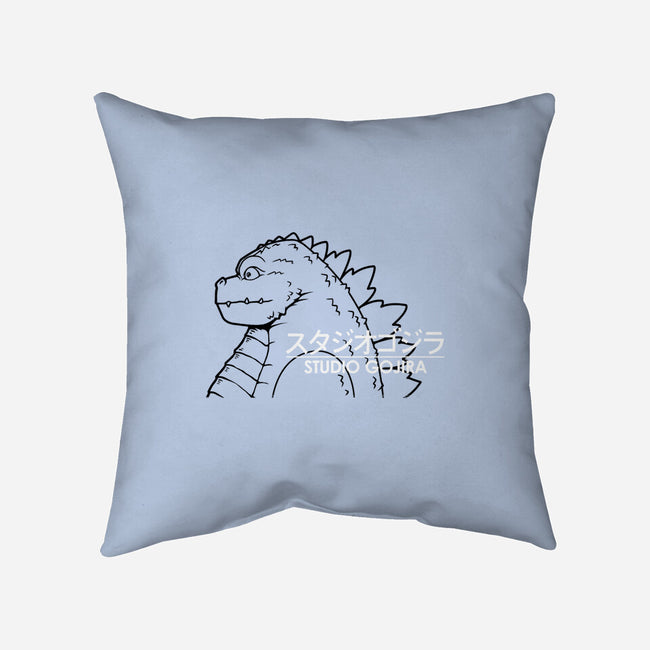 Studio Kaiju-none non-removable cover w insert throw pillow-pigboom