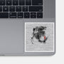 Sumi-e Fury-none glossy sticker-Daisyart-lab