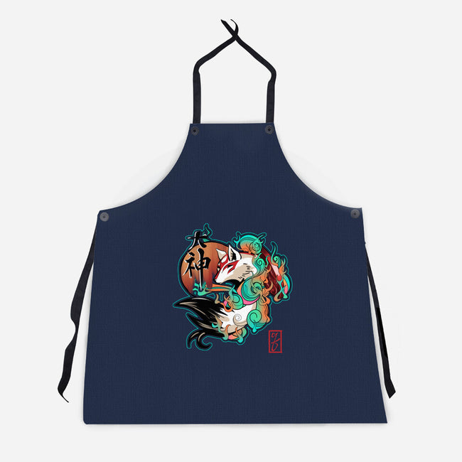 Sun Goddess-unisex kitchen apron-etcherSketch