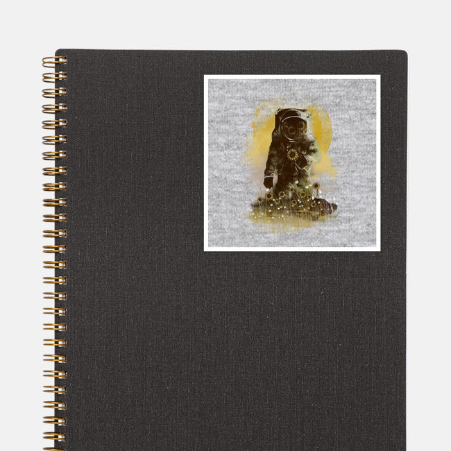 Sunflower Field-none glossy sticker-dandingeroz