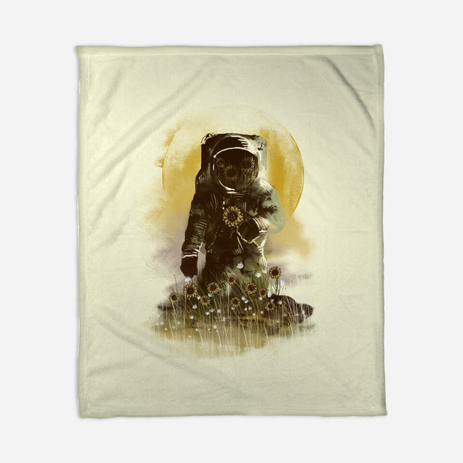Sunflower Field-none fleece blanket-dandingeroz