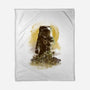 Sunflower Field-none fleece blanket-dandingeroz