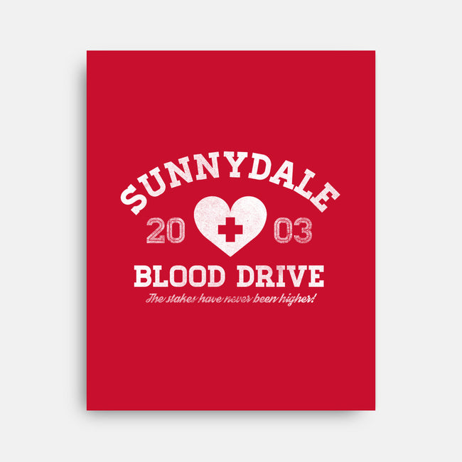 Sunnydale Blood Drive-none stretched canvas-MJ