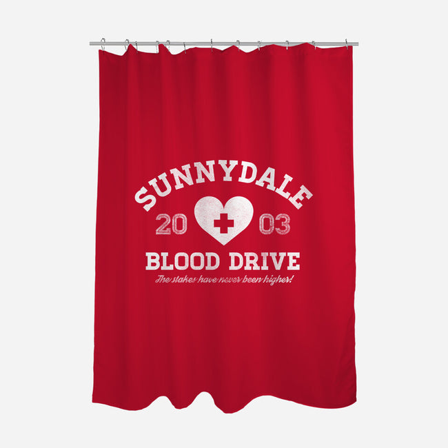 Sunnydale Blood Drive-none polyester shower curtain-MJ