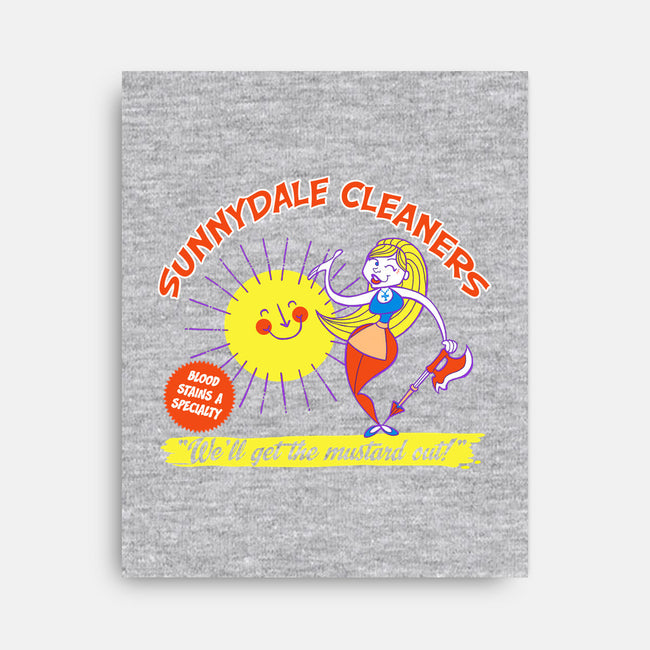 Sunnydale Cleaners-none stretched canvas-tomkurzanski