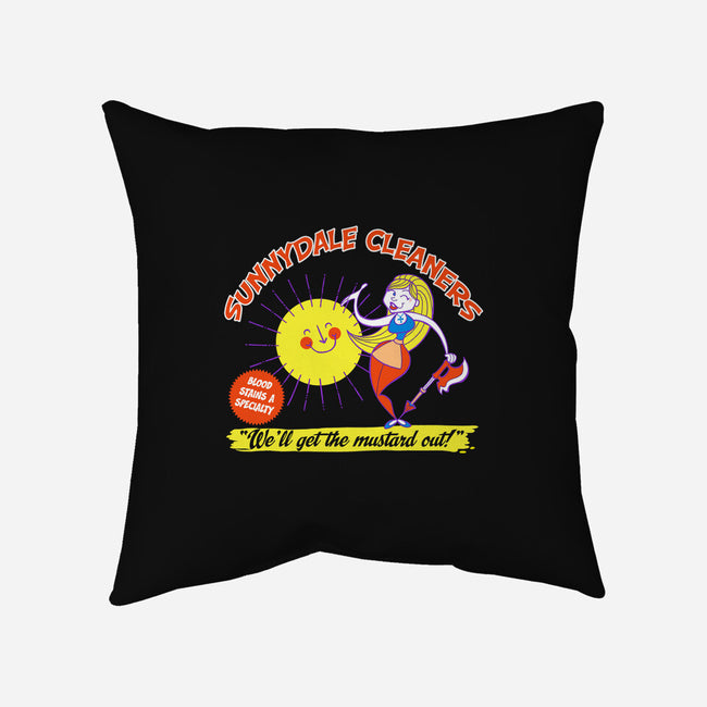 Sunnydale Cleaners-none removable cover w insert throw pillow-tomkurzanski