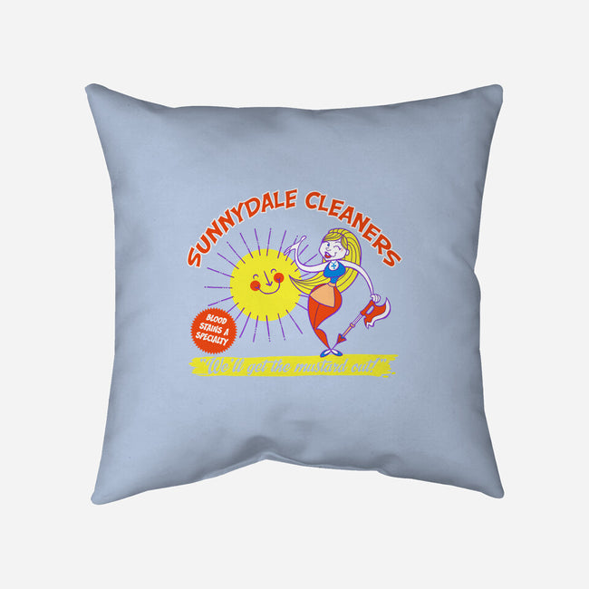 Sunnydale Cleaners-none removable cover w insert throw pillow-tomkurzanski
