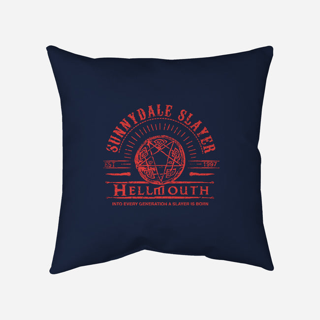 Sunnydale Slayer-none removable cover w insert throw pillow-fanfreak1