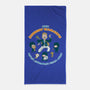 Super Awesome Ninja Army-none beach towel-queenmob