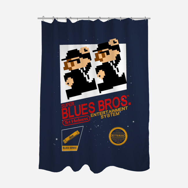 Super Blues Bros-none polyester shower curtain-jango39