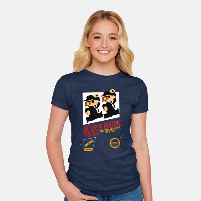 Super Blues Bros-womens fitted tee-jango39