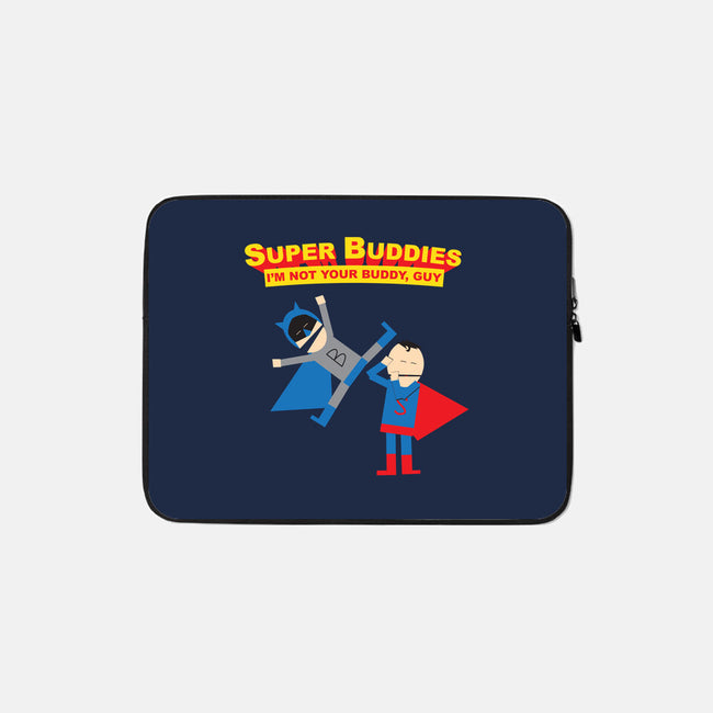 Super Buddies-none zippered laptop sleeve-zombiemedia
