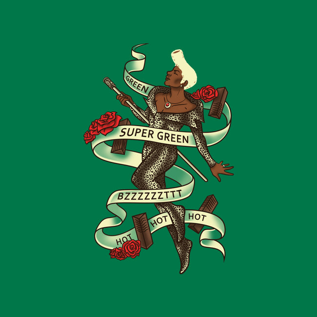 Super Green-none stretched canvas-aflagg