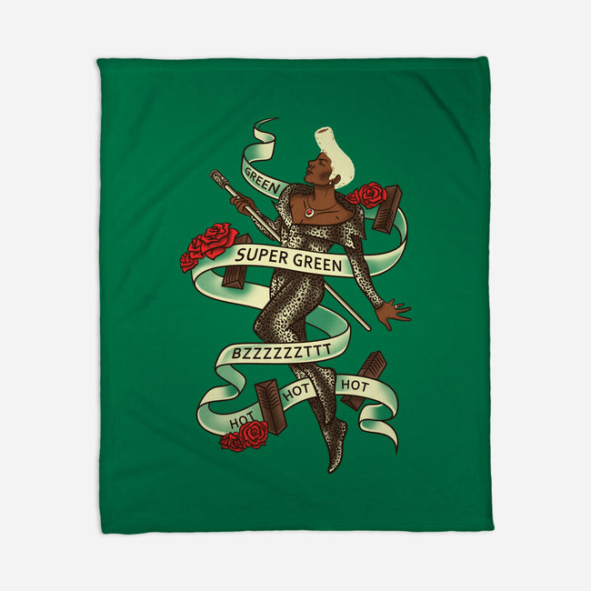 Super Green-none fleece blanket-aflagg