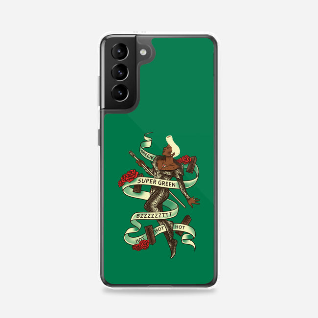 Super Green-samsung snap phone case-aflagg