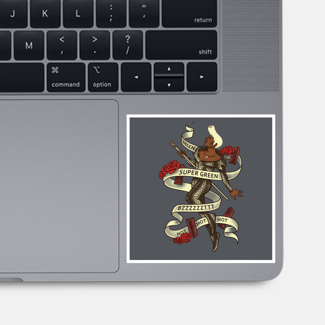 Super Green-none glossy sticker-aflagg