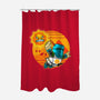 Super Incandescent Bro-none polyester shower curtain-DauntlessDS