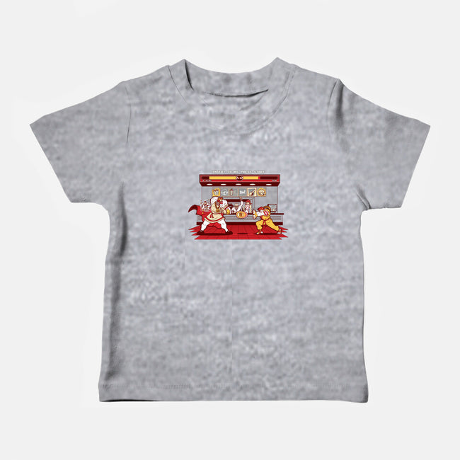 Super Meat Fighter-baby basic tee-Bamboota