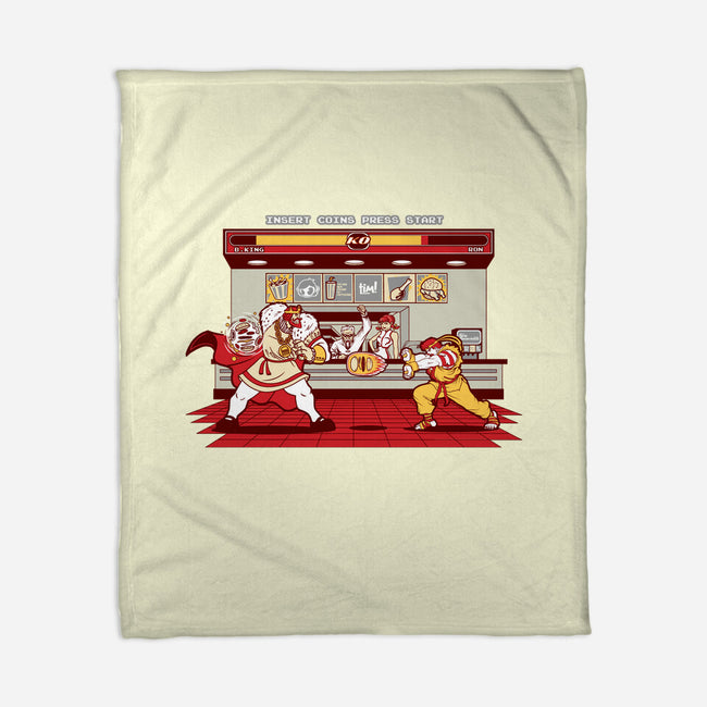 Super Meat Fighter-none fleece blanket-Bamboota