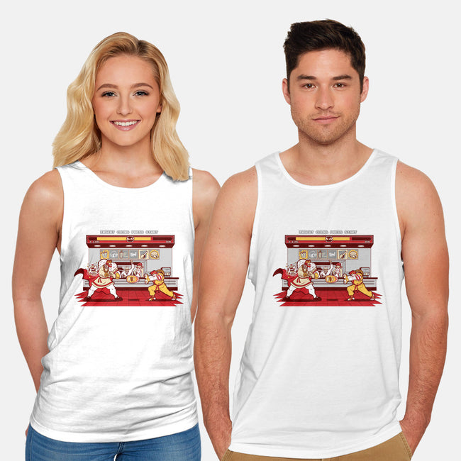 Super Meat Fighter-unisex basic tank-Bamboota