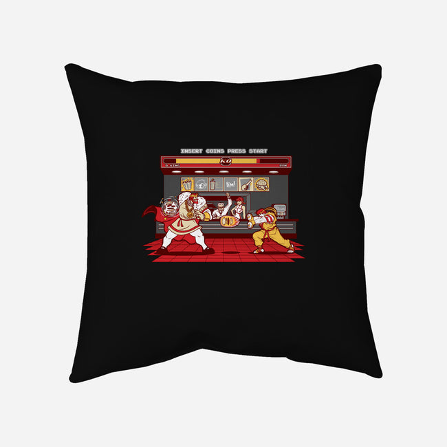 Super Meat Fighter-none removable cover w insert throw pillow-Bamboota