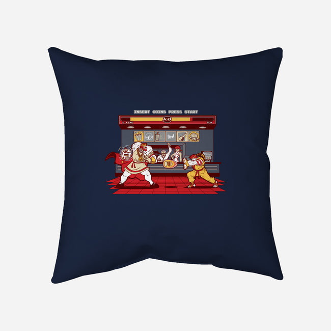 Super Meat Fighter-none removable cover w insert throw pillow-Bamboota