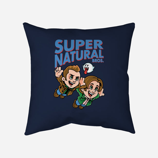 Super Natural Bros-none removable cover w insert throw pillow-harebrained