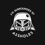 Surrounded By Assholes-none glossy sticker-JimConnolly
