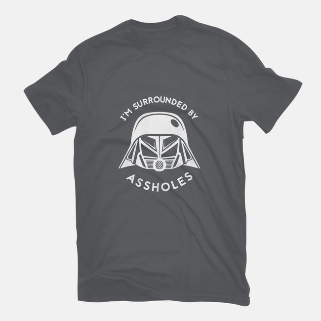 Surrounded By Assholes-mens heavyweight tee-JimConnolly