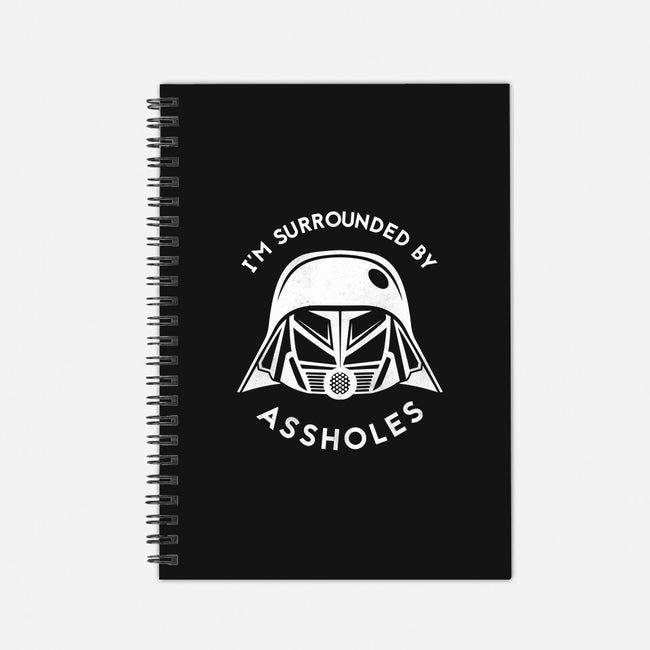 Surrounded By Assholes-none dot grid notebook-JimConnolly