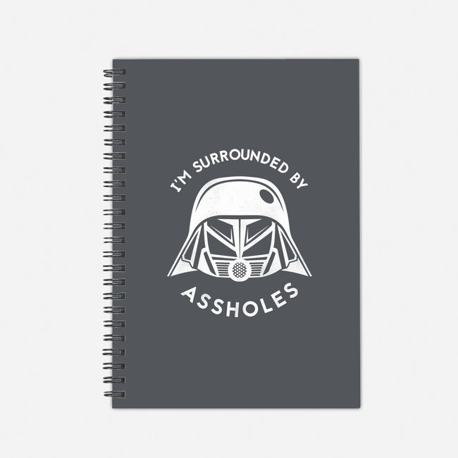 Surrounded By Assholes-none dot grid notebook-JimConnolly