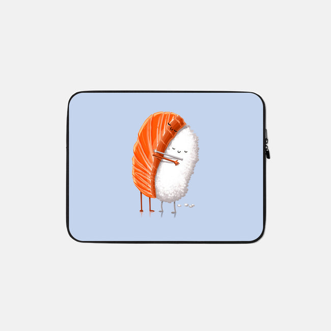 Sushi Hug-none zippered laptop sleeve-tihmoller