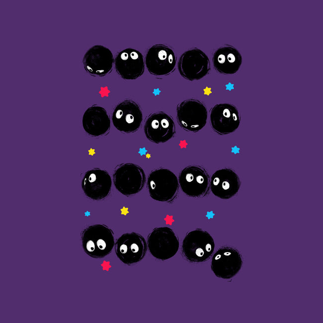 Susuwatari Stripes-none glossy sticker-BlancaVidal