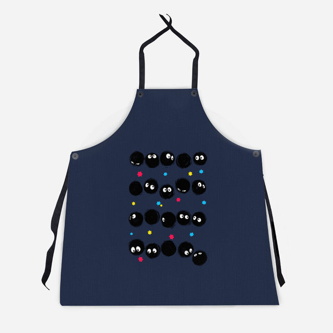 Susuwatari Stripes-unisex kitchen apron-BlancaVidal
