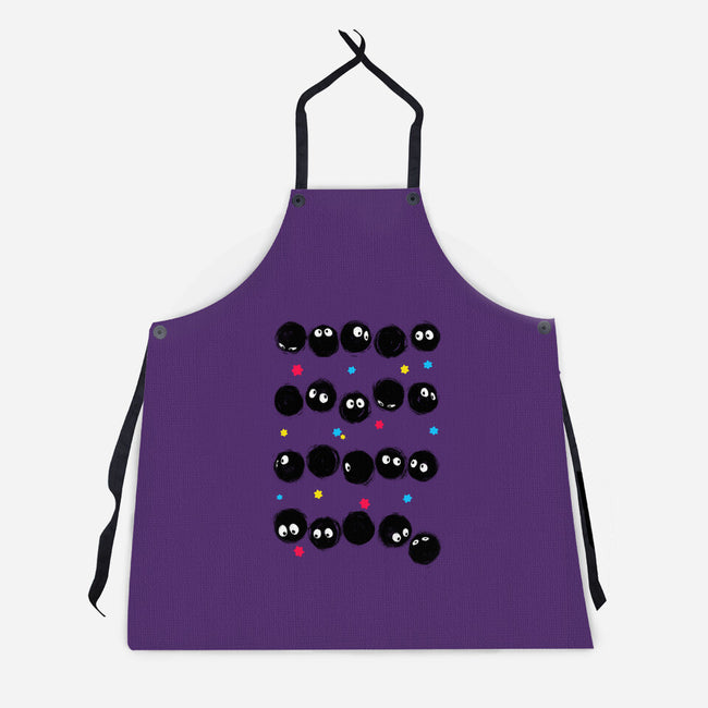Susuwatari Stripes-unisex kitchen apron-BlancaVidal