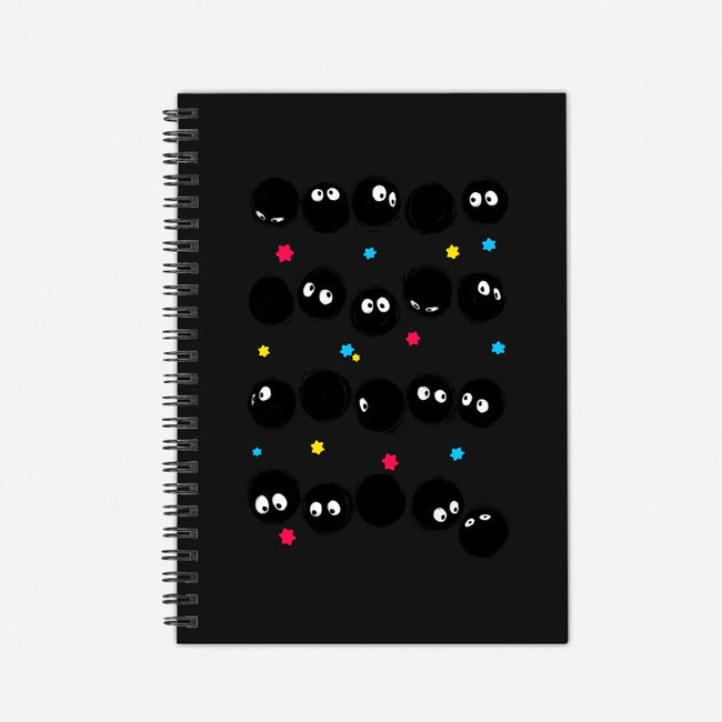 Susuwatari Stripes-none dot grid notebook-BlancaVidal