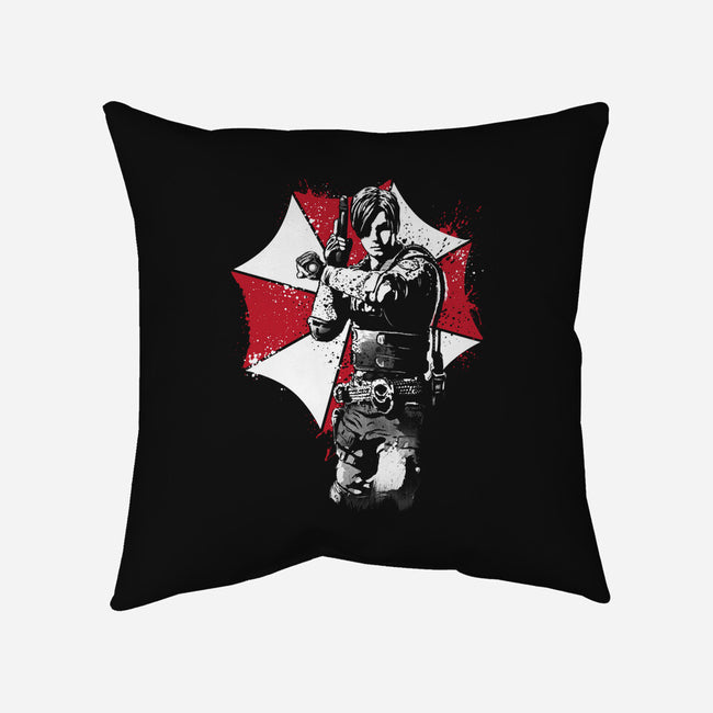 R.P.D. Police Officer-none removable cover w insert throw pillow-DrMonekers