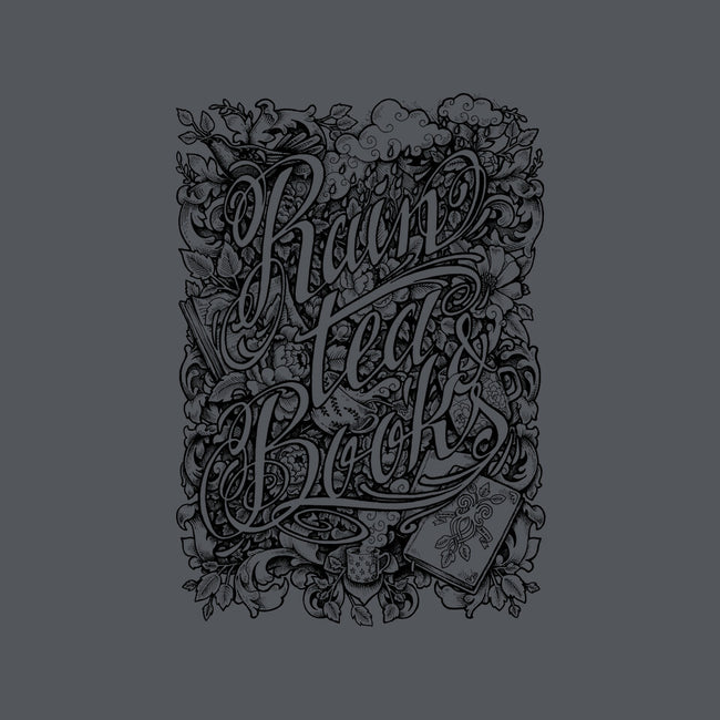 Rain, Tea, & Books-mens premium tee-MedusaD