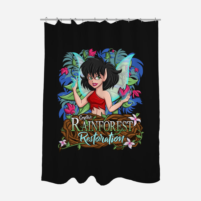 Rainforest Restoration-none polyester shower curtain-kalgado