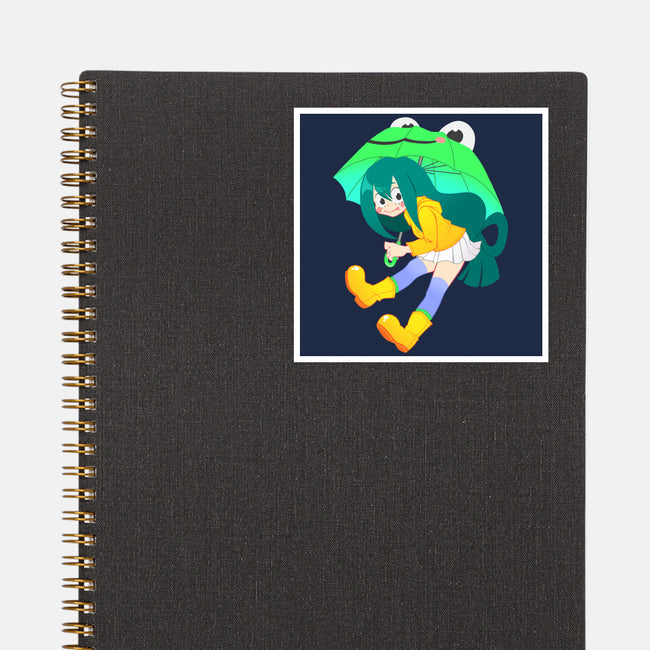 Rainy Season Hero-none glossy sticker-Nerdy Mandy