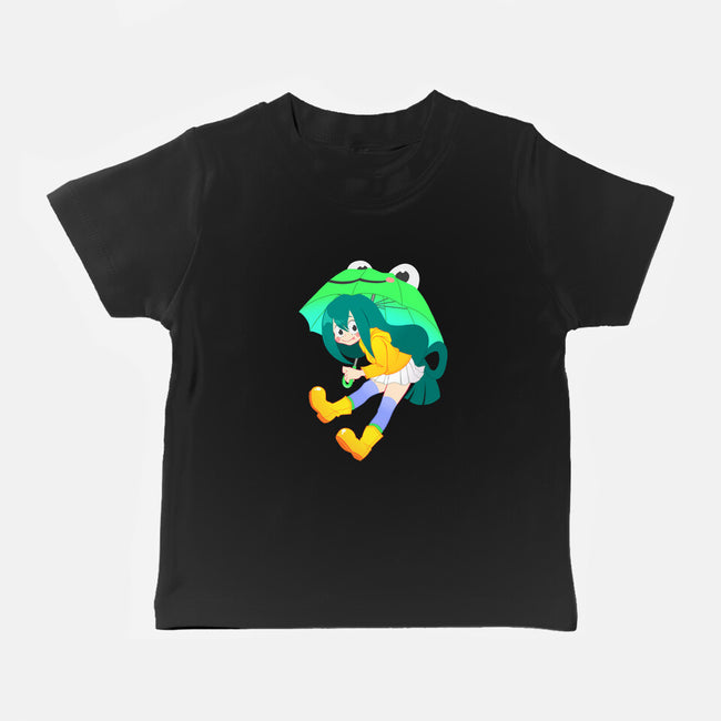 Rainy Season Hero-baby basic tee-Nerdy Mandy