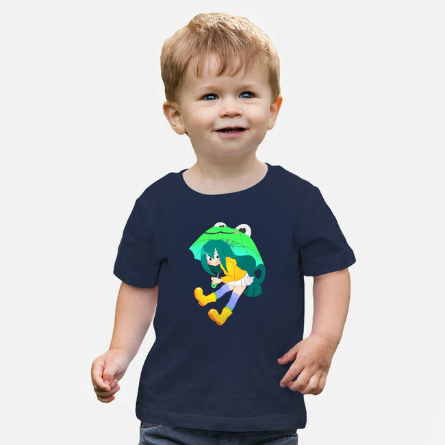 Rainy Season Hero-baby basic tee-Nerdy Mandy