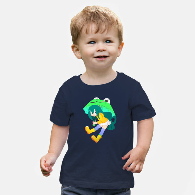 Rainy Season Hero-baby basic tee-Nerdy Mandy