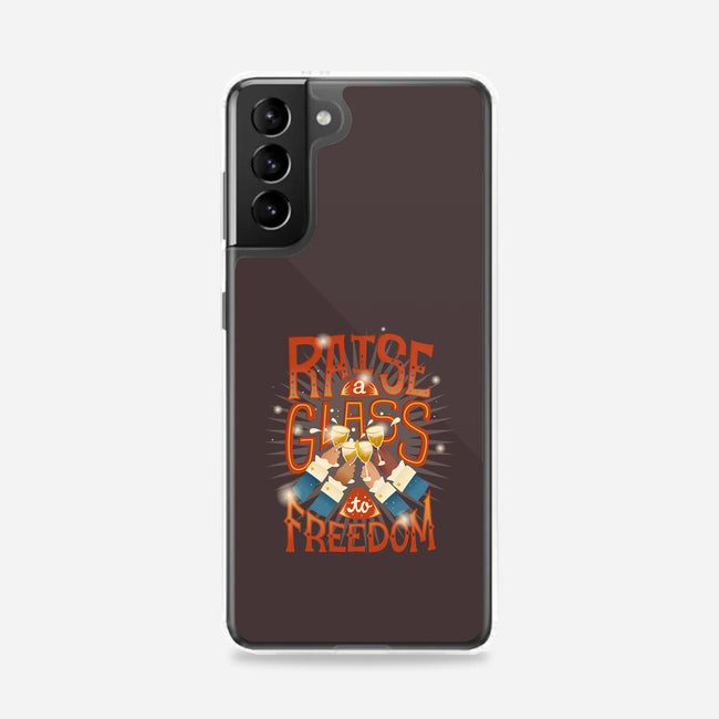 Raise A Glass To Freedom-samsung snap phone case-risarodil