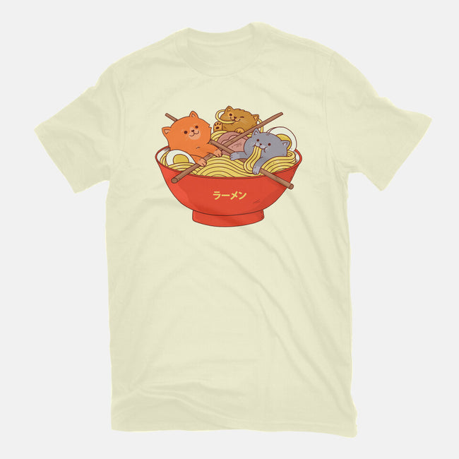 Ramen and Cats-womens fitted tee-ppmid
