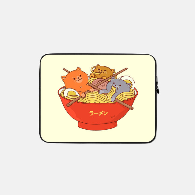 Ramen and Cats-none zippered laptop sleeve-ppmid